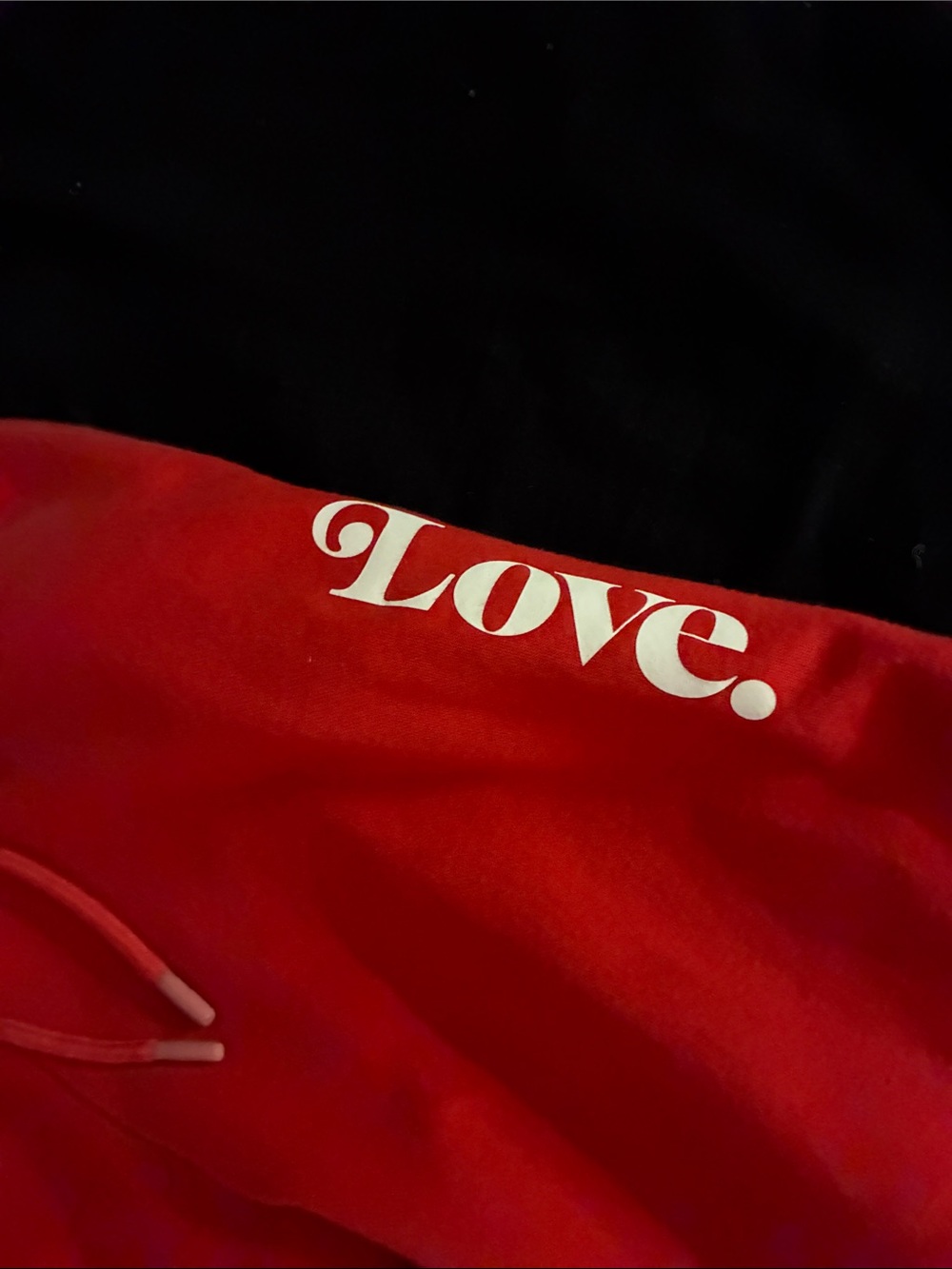 Universal Thread Red Lounge Sweatpants with Script Tag - Picture 2 of 3